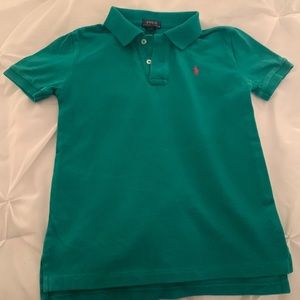 Polo Shirt Boys size 7 green